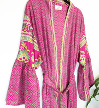 Load image into Gallery viewer, Vintage Sari Kimono Long