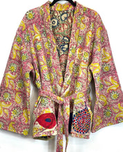 Load image into Gallery viewer, Kantha Blockprint Coat