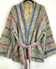 Load image into Gallery viewer, Kantha Blockprint Coat
