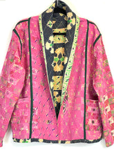 Load image into Gallery viewer, Kantha Short Jacket (free size)