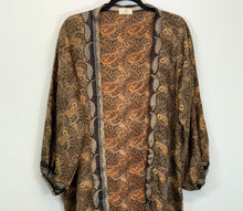 Load image into Gallery viewer, Vintage Sari Kimono Duster