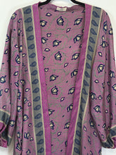 Load image into Gallery viewer, Vintage Sari Kimono Duster