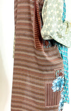 Load image into Gallery viewer, Vintage Silk Sari Long Shirt