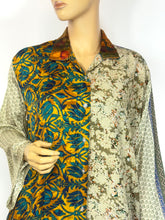 Load image into Gallery viewer, Vintage Silk Sari Long Shirt