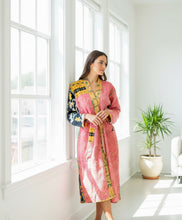 Load image into Gallery viewer, Vintage Kantha Kimono Robe