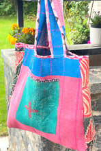 Load image into Gallery viewer, Sari Kantha Tote Bag