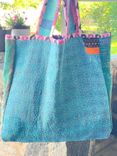 Load image into Gallery viewer, Sari Kantha Tote Bag
