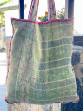 Load image into Gallery viewer, Sari Kantha Tote Bag