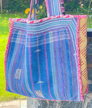 Load image into Gallery viewer, Sari Kantha Tote Bag