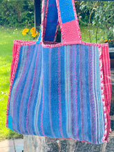 Load image into Gallery viewer, Sari Kantha Tote Bag