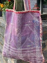 Load image into Gallery viewer, Sari Kantha Tote Bag