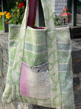 Load image into Gallery viewer, Sari Kantha Tote Bag