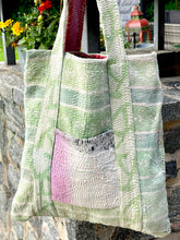 Load image into Gallery viewer, Sari Kantha Tote Bag