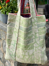 Load image into Gallery viewer, Sari Kantha Tote Bag