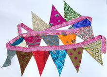 Load image into Gallery viewer, Silk Sari Bunting Garland