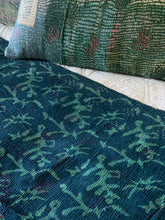 Load image into Gallery viewer, Indigo Kantha Quilt