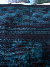 Load image into Gallery viewer, Indigo Kantha Quilt
