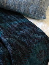 Load image into Gallery viewer, Indigo Kantha Quilt
