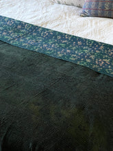 Load image into Gallery viewer, Indigo Kantha Quilt