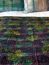 Load image into Gallery viewer, Indigo Kantha Quilt