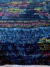 Load image into Gallery viewer, Indigo Kantha Quilt