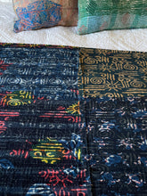 Load image into Gallery viewer, Indigo Kantha Quilt