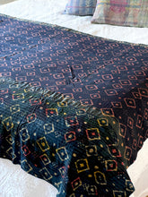 Load image into Gallery viewer, Indigo Kantha Quilt