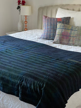 Load image into Gallery viewer, Indigo Kantha quilt