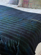 Load image into Gallery viewer, Indigo Kantha quilt