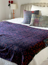 Load image into Gallery viewer, Indigo Kantha Quilt