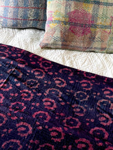 Load image into Gallery viewer, Indigo Kantha Quilt