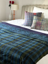 Load image into Gallery viewer, Indigo Kantha Quilt
