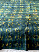 Load image into Gallery viewer, Indigo Kantha Quilt