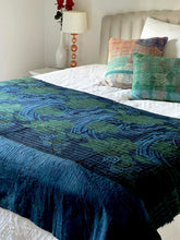 Load image into Gallery viewer, Indigo Kantha Quilt