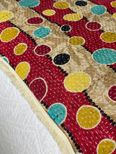 Load image into Gallery viewer, Vintage Sari Kantha Quilt