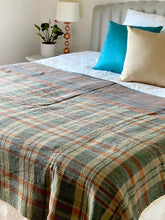 Load image into Gallery viewer, Vintage Sari Kantha Quilt