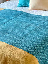 Load image into Gallery viewer, Vintage Sari kantha Quilt