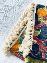 Load image into Gallery viewer, Vintage Sari Kantha Quilt