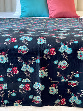 Load image into Gallery viewer, Vintage Sari Kantha Quilt