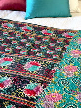 Load image into Gallery viewer, Vintage Sari Kantha Quilt