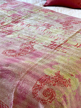 Load image into Gallery viewer, Vintage Sari Kantha Quilt