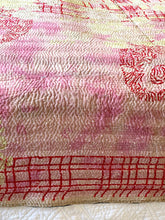 Load image into Gallery viewer, Vintage Sari Kantha Quilt