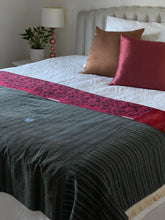 Load image into Gallery viewer, Vintage Sari Kantha Quilt