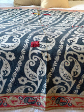 Load image into Gallery viewer, Vintage Sari Kantha Blanket