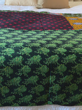 Load image into Gallery viewer, Vintage Sari Kantha Quilt
