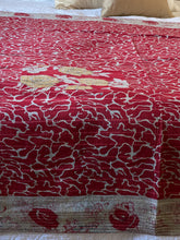 Load image into Gallery viewer, Vintage Sari Kantha Quilt