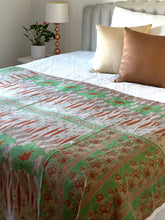 Load image into Gallery viewer, Vintage Sari Kantha Quilt