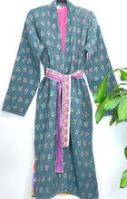 Load image into Gallery viewer, Vintage Kantha Kimono Robe