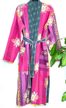 Load image into Gallery viewer, Vintage Kantha Kimono Robe