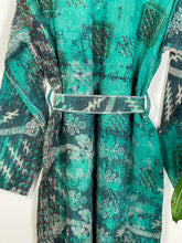 Load image into Gallery viewer, Vintage Kantha Kimono Robe